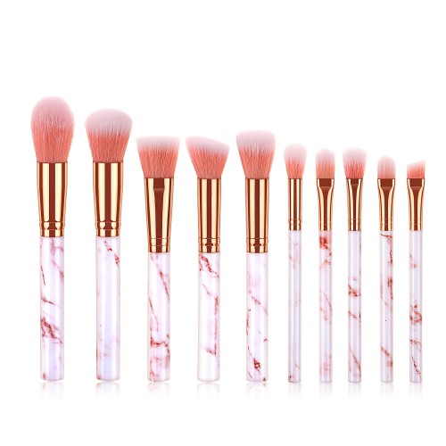 10pcs Professional Private Label Makeup Brush Kit Marble Design Face Makeup Brushes  1 buyer