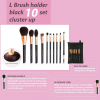 IDA Beauty Makeup Brushes Set Professional – 10-Piece Cluster L Makeup Brush Set | Vegan, Halal, Cruelty-Free | Seamless Blend & A
