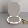 New Handheld Portable Pocket Foldable Round LED Makeup Mirror