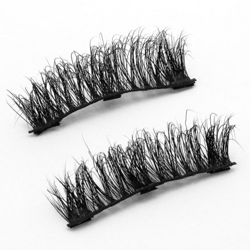 Soft Mink False Eyelash High Quality and Private Label 3 Full Strip Magnetic Lashes