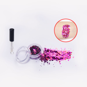 10ml Body Decoration Cosmetic chunky glitter for Face Hair  Nail Skin