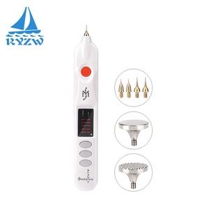 3 in 1 handheld home use health care massage acupuncture pen with needles for spot removal