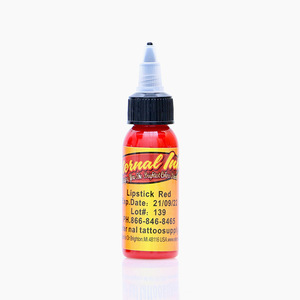 30ml/bottle Tattoo Ink Hot Sale Tattoo Machine Gun Kits Supply Pigment Lipstick Red 1pc/lot Tattoo Ink