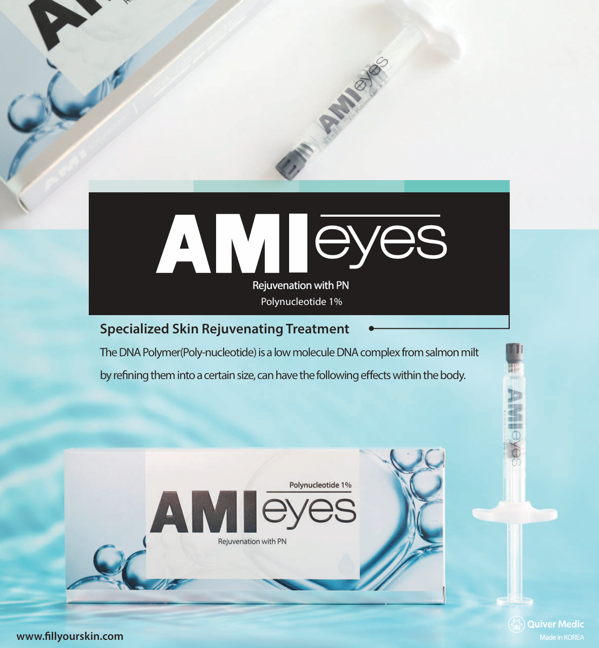 AMI EYES, PDRN/PN Salmon DNA Skin Booster.