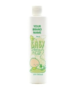 Baby Body Oil - 250 ml. 100% Natural. Private Label Available. Made in EU