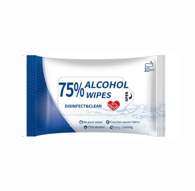 Bacteria 99.9% Non-Woven Sanitizing Wet Tissue 75% Ethy Alcohol Hand Wipes