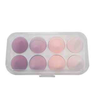 Beauty Round Shape Water Droplets Puff Cosmetics  Make Up Makeup Sponge Packaging Pink Black Microfiber Brown
