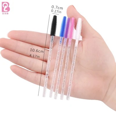 Beiqili Makeup Brush Silicone Eyelash Brushes Applicator, Disposable Mascara Wands Brush for Make up Brushes Maquillaje Eyelash Extension