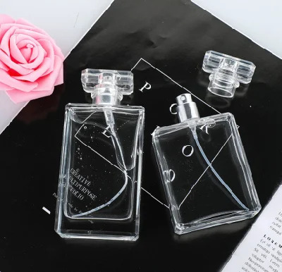 Best Seller Transparent Round Customized Logo Perfume Bottle with Box