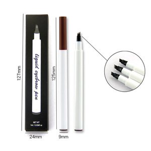 Best Selling Makeup Fork Tip Liquid Eyebrow Makeup Your Own Private Label Custom Eyebrow Pencil with Small MOQ