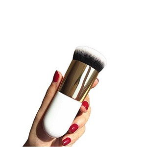 Big Flat Top Round Head Big Single Makeup Brush For liquid makeup foundation application