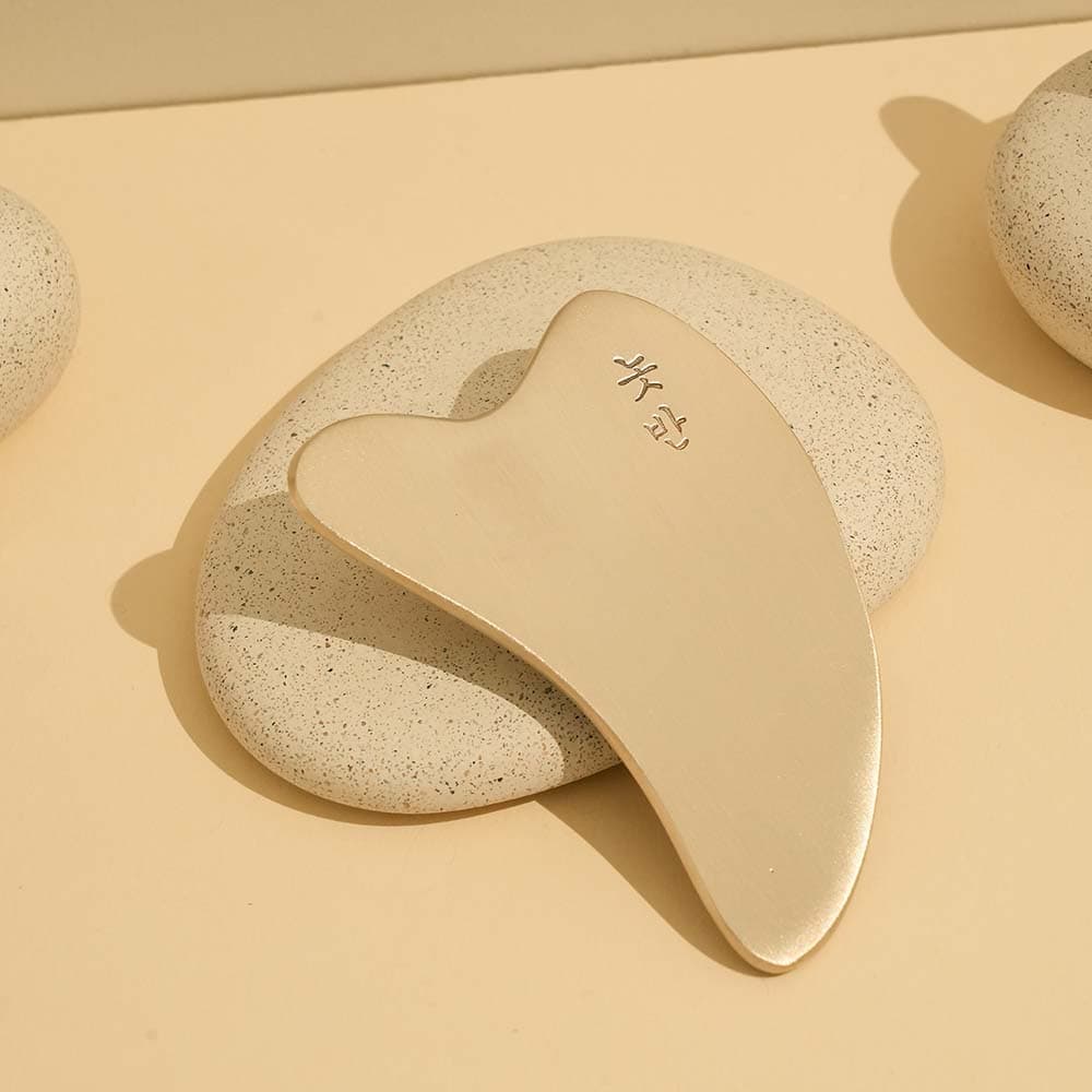 Bronze Heart-shaped Gua Sha
