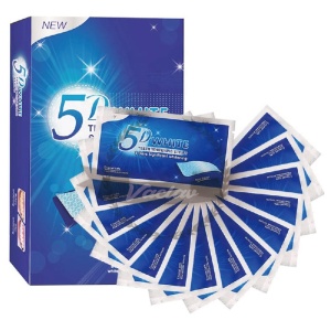 CE 28PCS Custom Logo Natural Anti allergy 5D Advanced Teeth Whitening Strips Multiply Flavors Teeth Whitening Strips