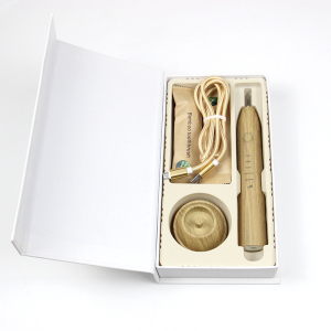 Custom Logo Natural Eco Friendly Soft Biodegradable Bamboo Charcoal Head Sonic Bambus Electrical Toothbrush Set