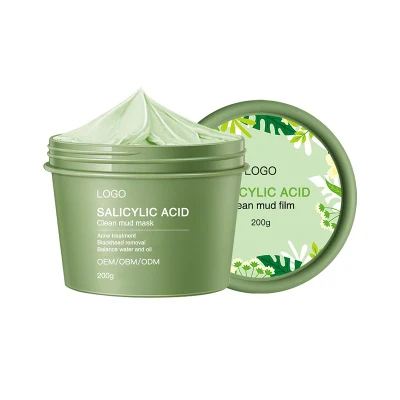 Deep Cleansing Acne Pore Blackhead Face Oil Control Green Tea Mud Clay Mask