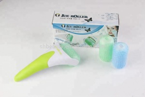 Derma rolling system skin cooling ice roller for face