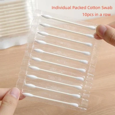 Disposable Eco Friendly Pointed Q Tips Paper Cotton Swab Mouth Swabs for Dry Mouth