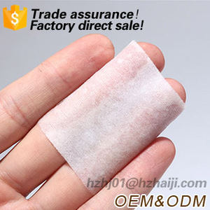 disposable square single layer cotton pads for face 6x7cm