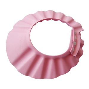 EVA Foam Shampoo Cap Baby Shower Cap Children Shampoo Bath Wash Hair Shield Hat Soft Adjustable Bath Wash Hair Shield Hat