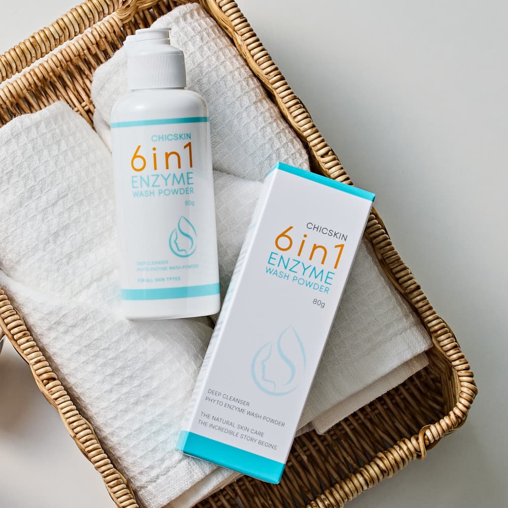 Facial Cleanser_CHICSKIN 6in1 Enzyme Wash Powder 80g