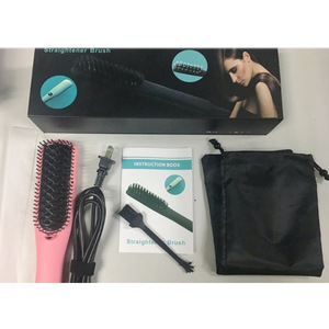 Faster Heating Straightening Brushes Women Anion Hair Straightener Brush Hair Care Comb