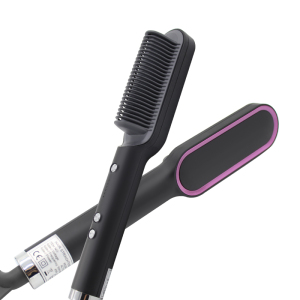 Hair Brush Private Label Flat Iron Hot Air Pick Electric Comb One Step Hair Dryer Fast Hair Straightener Brush Hot Air Brush