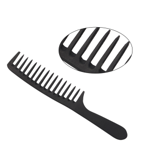 Hairdressing Comb Plastic Large Manufacturing Customized Comfortable Plastic Wide Tooth Plastic Hair Comb With Logo