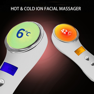 Handheld salon beauty equipment high quality cold&hot face skin beauty device iontophoresis machine current