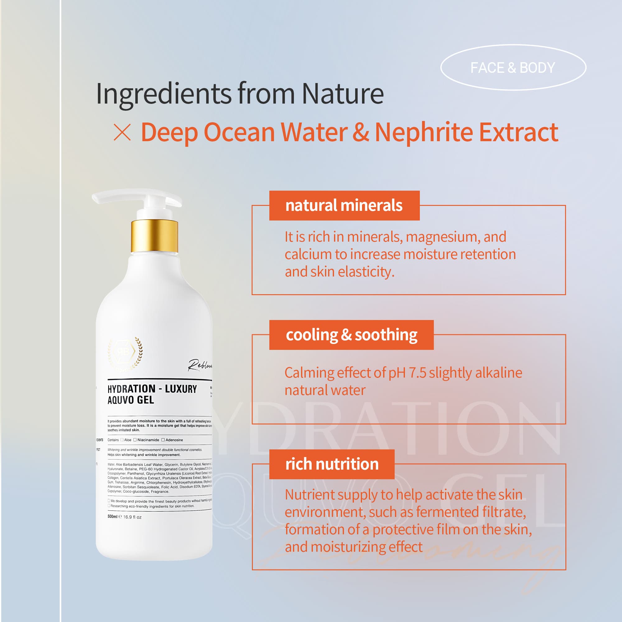 HYDRATION LUXURY AQUVO GEL FOR SPA