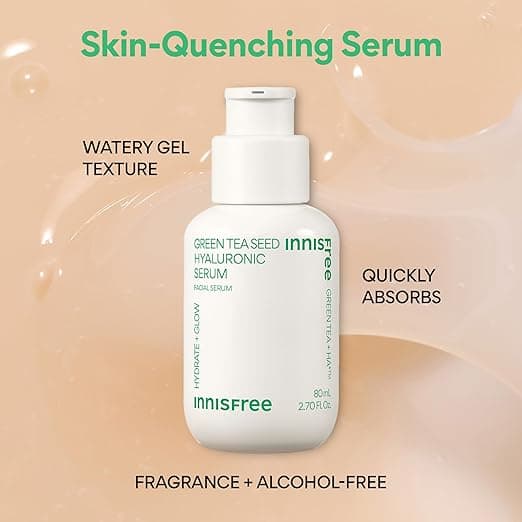 innisfree  Green Tea Seed Hyaluronic Refillable Serum 80ml