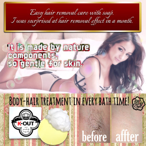 Japanese K-OUT hair removal soap for wholesale beauty supply