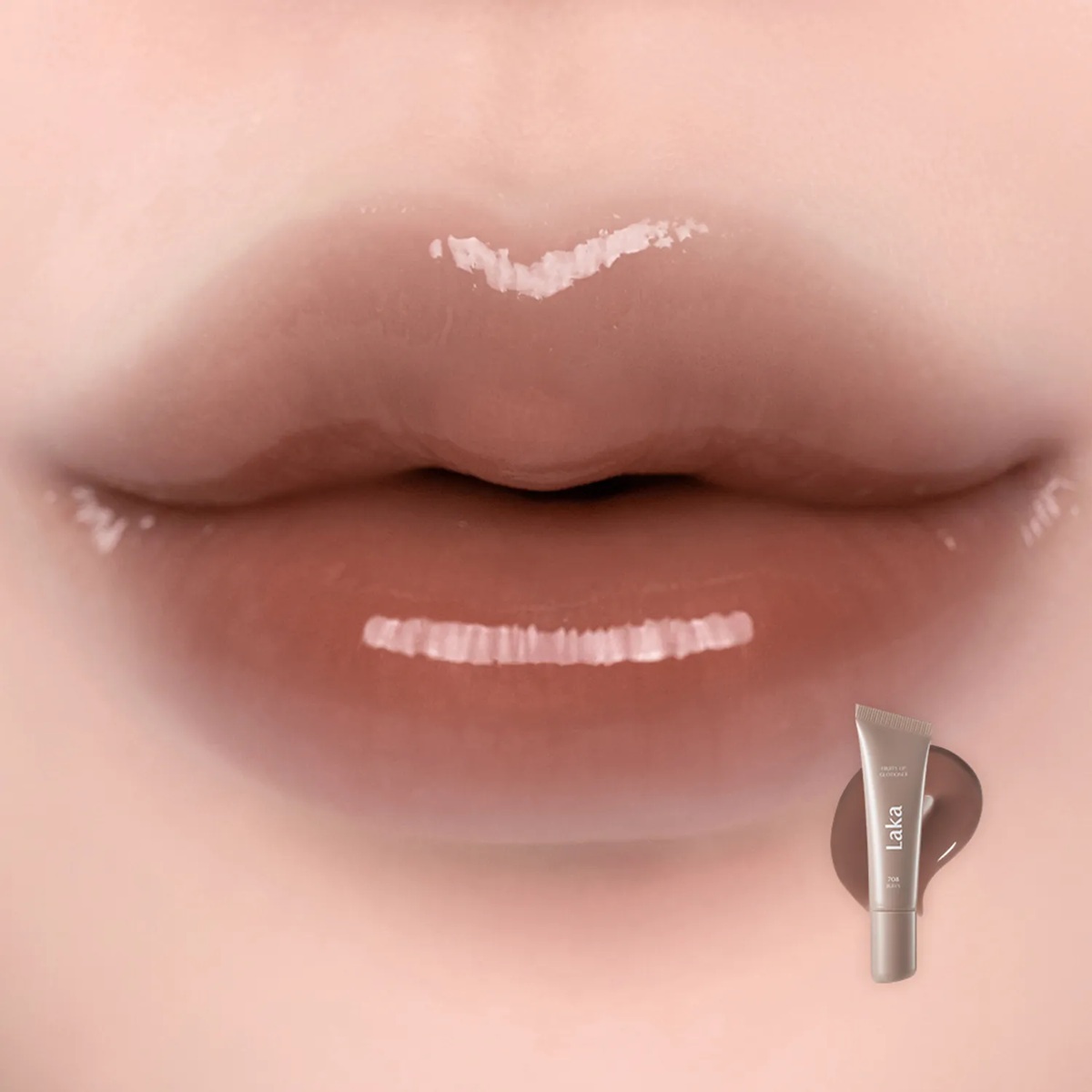 (LAKA) Fruity Lip Glotioner [#708 Buffy] 10ml