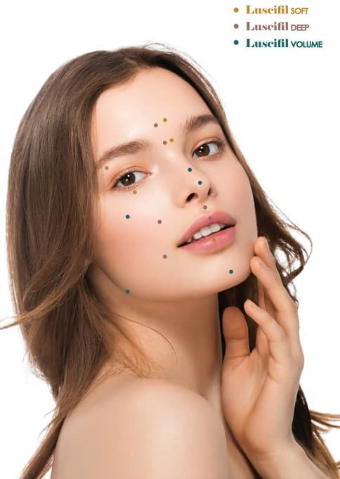 Luscifil Soft Dermal Filler Hyaluronic Acid HA Korea facial lines, eye, nose, lips, cheek