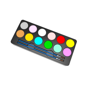 new design face paint set water based body painting supplies with 2 brushes