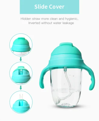 New Tritan Transparent Baby Water Bottle with Handle