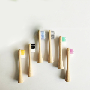 NO PLASTIC Electric Toothbrush Head Bamboo Replaceable Electric Toothbrush Head for Phiilips Sonic Electric Toothbrush