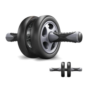 Non- Slip Handles Smooth body building stretch ab Wheel