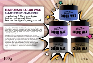 Plastic private label color hair care styling wax with high quality