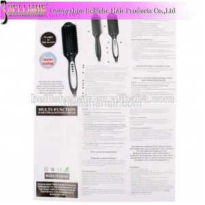 professional hair salon equipment LCD Electric hair straightening brush top 10 hair straighteners