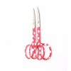 Red Nail Scissor Manicure For Nails Eyebrow Nose Eyelash Cuticle Scissors Curved Makeup Tools
