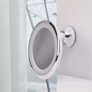 Round Bath mirrors Modern Smart Silver Frame Bathroom Vanity Led Mirror Anti-Fog Mirror