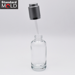 Round Glass Dropper Bottle 50ml for essential oil and ample