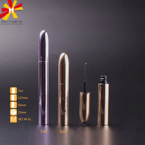 Round top rose gold, gloss gold, matte gold mascara tube