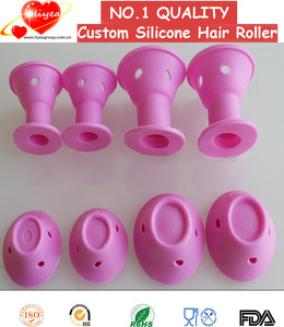 Silicone hair straightener holder Silicone no heat curlers Silicone hair rollers