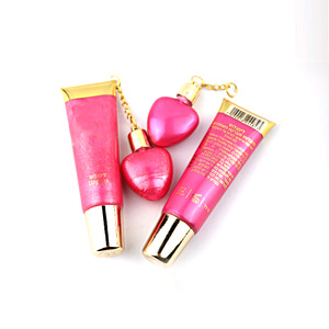 Small Cute Transparent Lip Balm Squeeze Tube Liquid Moisturizing Waterproof Magic Clear Pendant Shiny Lip Gloss