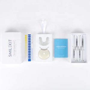 smilekit new generation peroxide gel led wireless teeth whitening kit