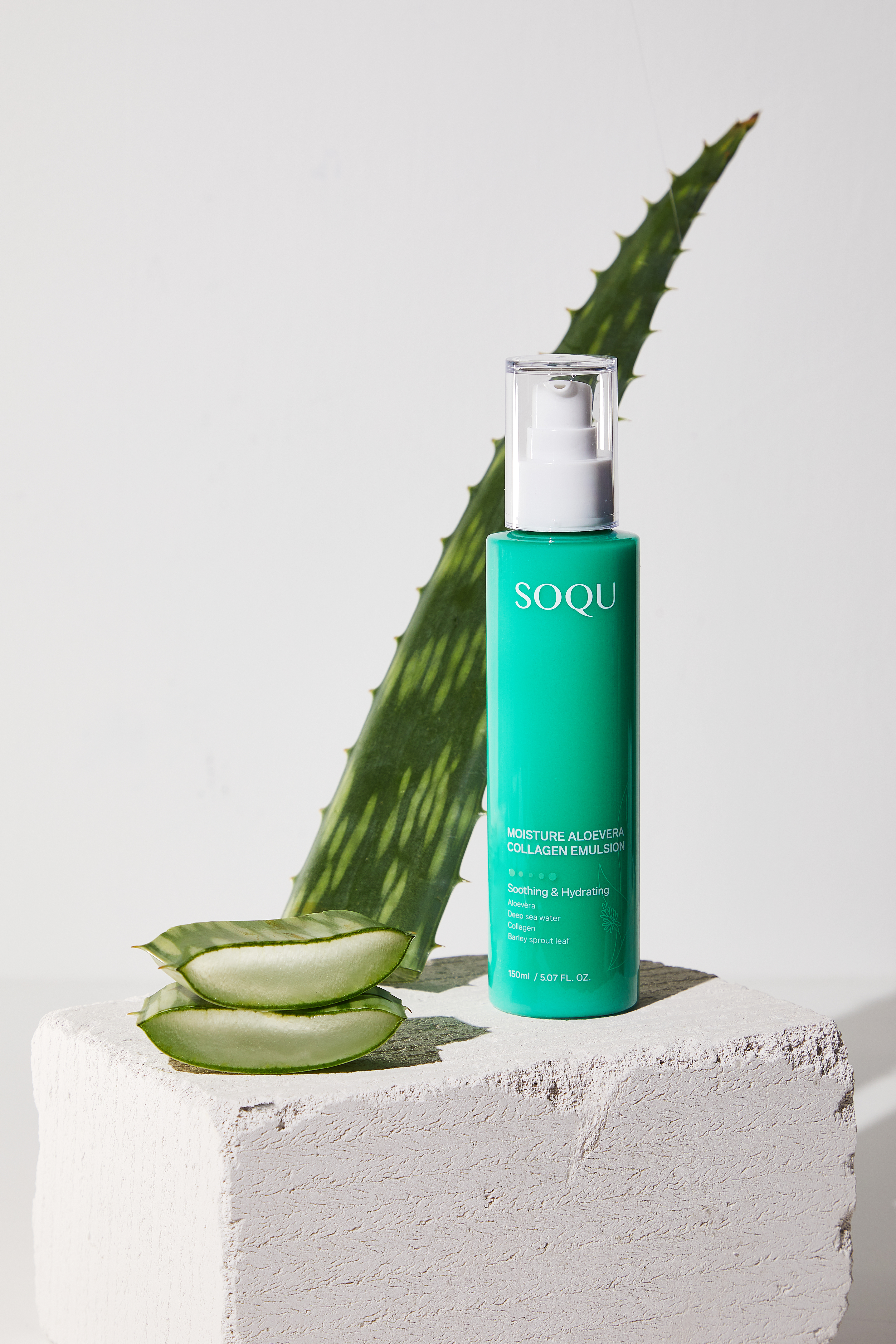 SOQU Moisture Aloe Vera Collagen Lines(toner, mist, emulsion, sleeping pack)