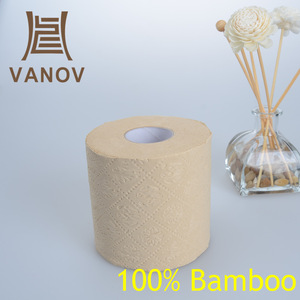 Ultra-Soft Plush Luxury 4ply Toilet Paper with Bamboo Raw Material