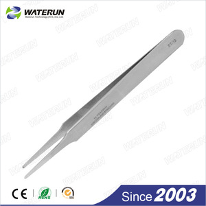 Waterun stainless steel tweezers pointed eyebrow tweezers