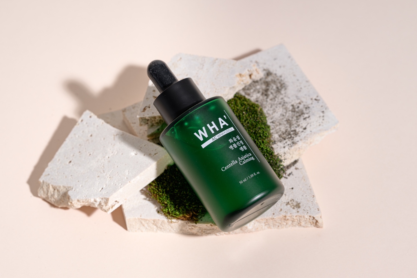 WHAYUNSUL CENTELLA ASIATICA  CAMING AMPOULE(50ml),Acne toner,Whitening toner,natural serum